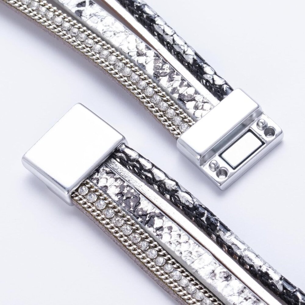 Leather Cuff Bracelets Beaded Infinity Jewelry Fo… - image 6